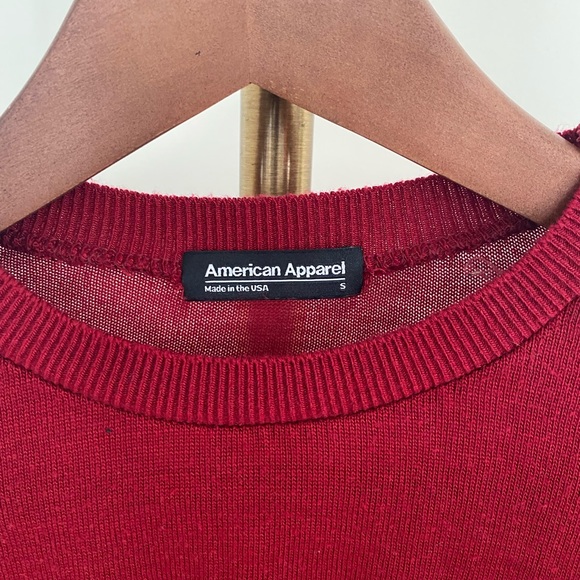 American apparel red cropped sweater - Picture 2 of 2